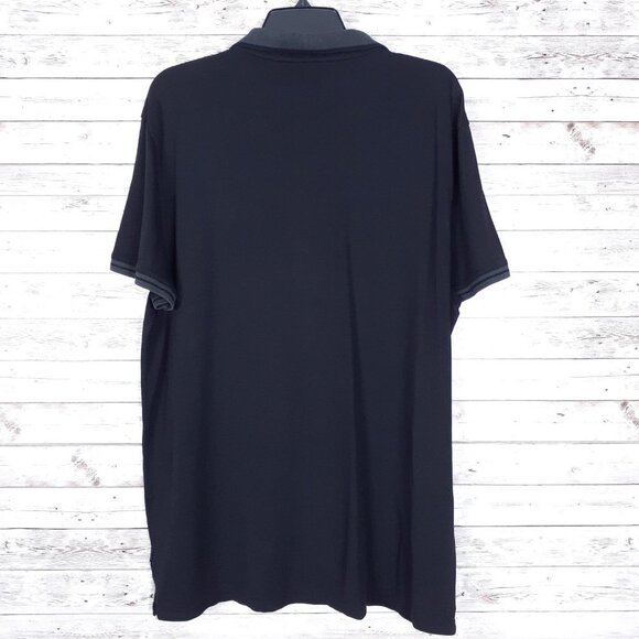 Calvin Klein Mens Polo Shirt XXL Slim Fit Black 111A - Picture 5 of 5